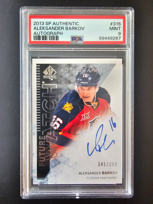 2013-14 Upper Deck SP Authentic Future Watch - Aleksander Barkov #316 /999 PSA 9 RC