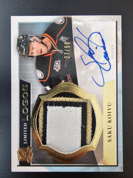 2013-14 Upper Deck The Cup - Limited Logos Autographs Saku Koivu #LL-SK /50