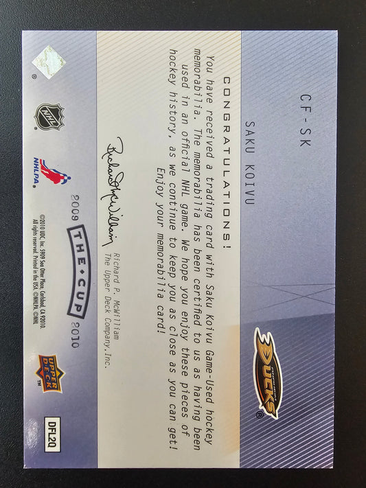 2009-10 Upper Deck The Cup - Cup Foundations Patches - Saku Koivu #CF-SK /10