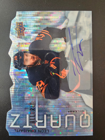 2021-22 Upper Deck Allure - Quartz - Blue Autographs - Leon Draisaitl #AQ-LD /10