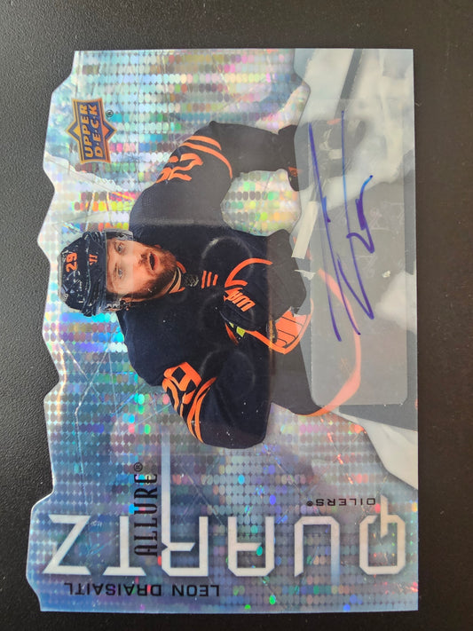2021-22 Upper Deck Allure - Quartz - Blue Autographs - Leon Draisaitl #AQ-LD /10