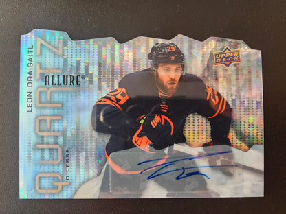 2021-22 Upper Deck Allure - Quartz - Blue Autographs - Leon Draisaitl #AQ-LD /10