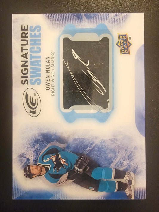 2016-17 Upper Deck Ice - Signature Swatches - Owen Nolan  #SS-ON