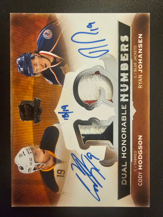 2014-15 Upper Deck The Cup - Dual Honorable Numbers - Cody Hodgson / Ryan Johansen # DHN-HJ /19
