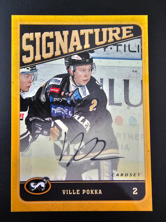 2013-14 Cardset Signature - Ville Pokka /128