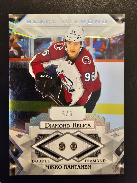 2019-20 Upper Deck Black Diamond - Diamond Relics - Mikko Rantanen #BDB-MR /5
