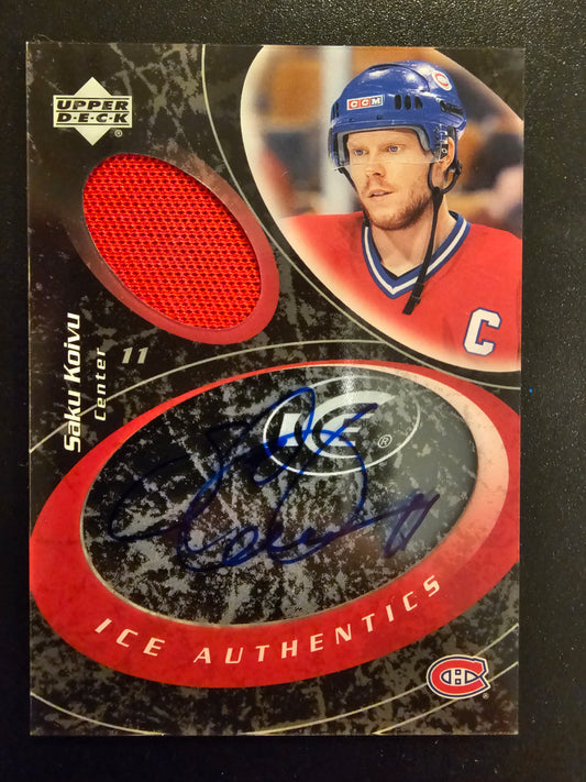 2003-04 Upper Deck Ice - Authentics - Saku Koivu #IA-SK