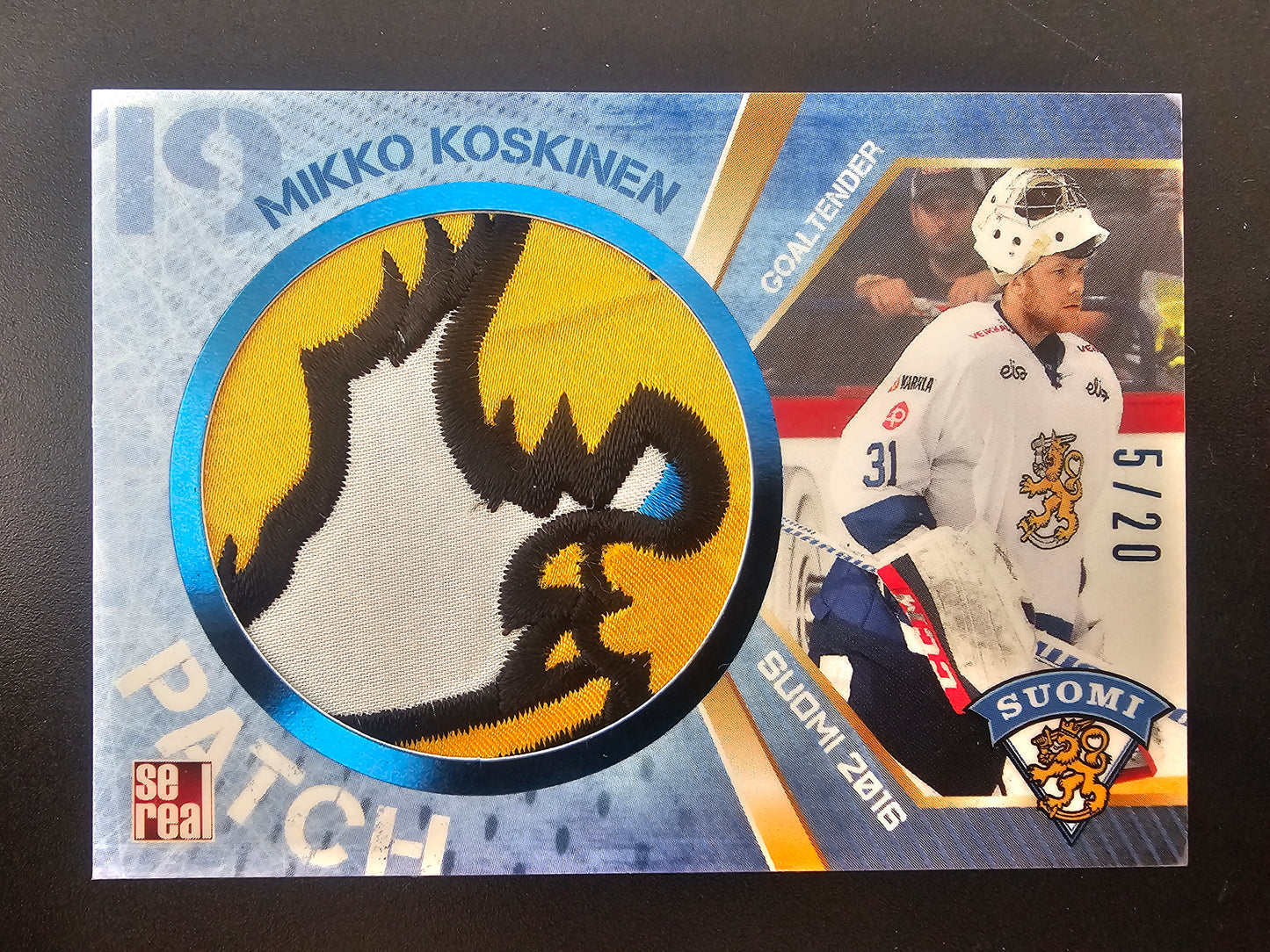 2016 Sereal Team Finland Patch - Mikko Koskinen #FIN-PAT-002 /20