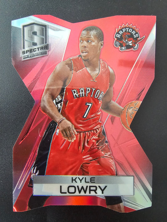 2014-15 Panini Spectra - Red Die-Cut Prizm - Kyle Lowry #46 /25