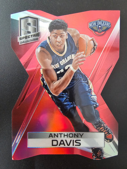 2014-15 Panini Spectra - Red Die-Cut Prizm - Anthony Davis #60 /25