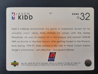 1997-98 Upper Deck Diamond Vision - Jason Kidd #21