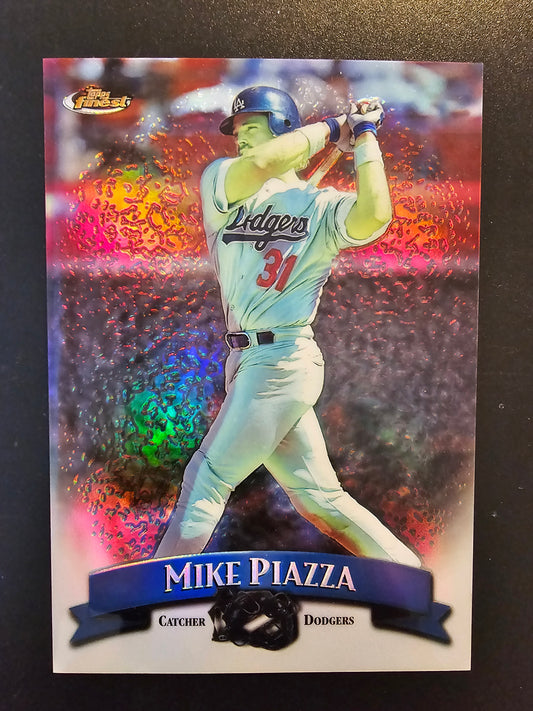 1998 Topps Finest - Jumbo - Refractor - Mike Piazza #4R