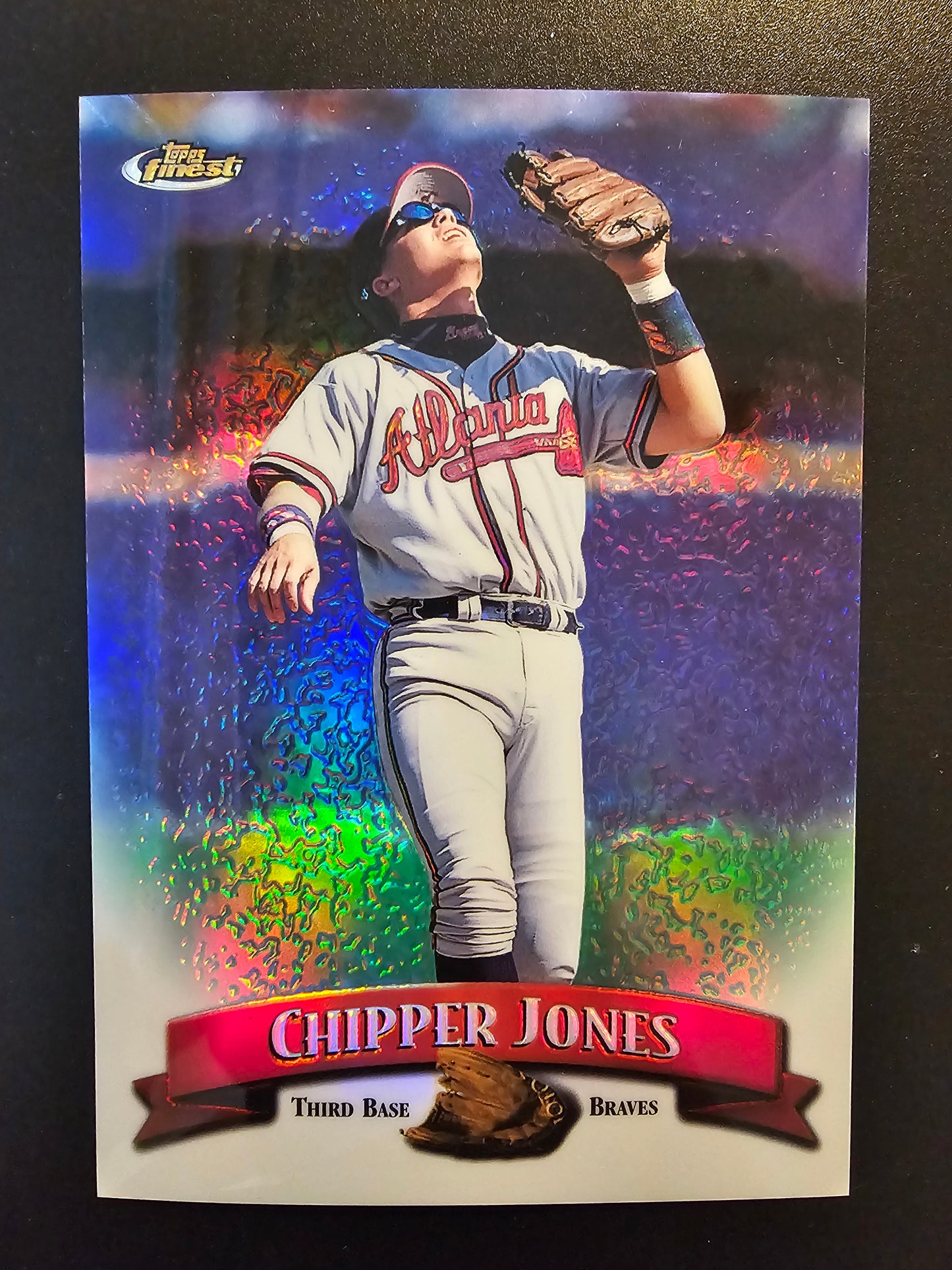 1998 Topps Finest - Jumbo - Refractor - Chipper Jones #4R
