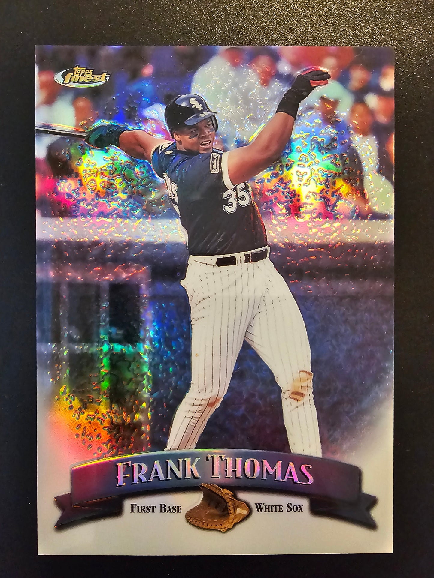 1998 Topps Finest - Jumbo - Refractor - Frank Thomas #1R