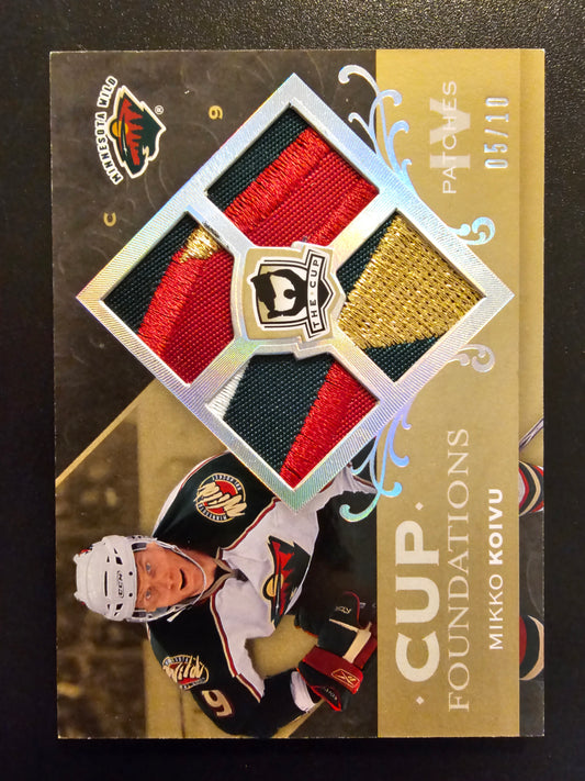 2007-08 Upper Deck The Cup - Cup Foundations Jerseys - Patches - Mikko Koivu #CF-MK /10