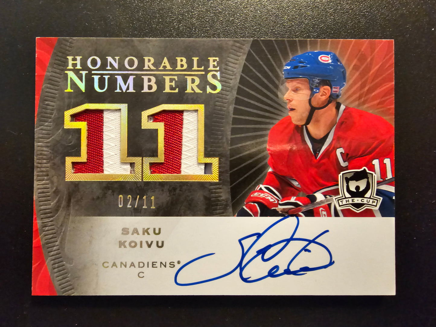 2007-08 Upper Deck The Cup - Honorable Numbers - Saku Koivu #HN-SK /11