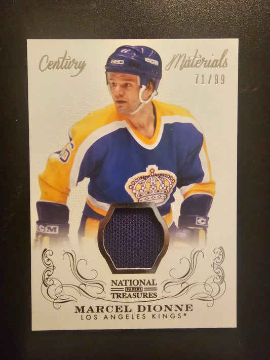 2013-14 Panini National Treasures - Century Materials - Marcel Dionne #CM-MD /99