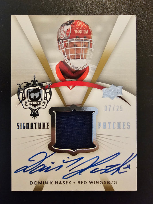 2007-08 Upper Deck The Cup - Signature Patches - Dominik Hasek #SP-DH /25