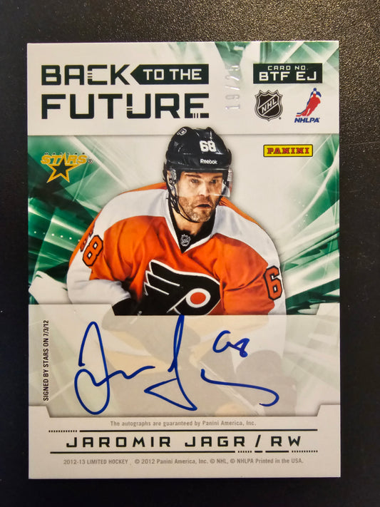 2012-13 Panini Limited - Back to the Future - Signatures - Jaromir Jagr / Loui Eriksson #BTF EJ /25