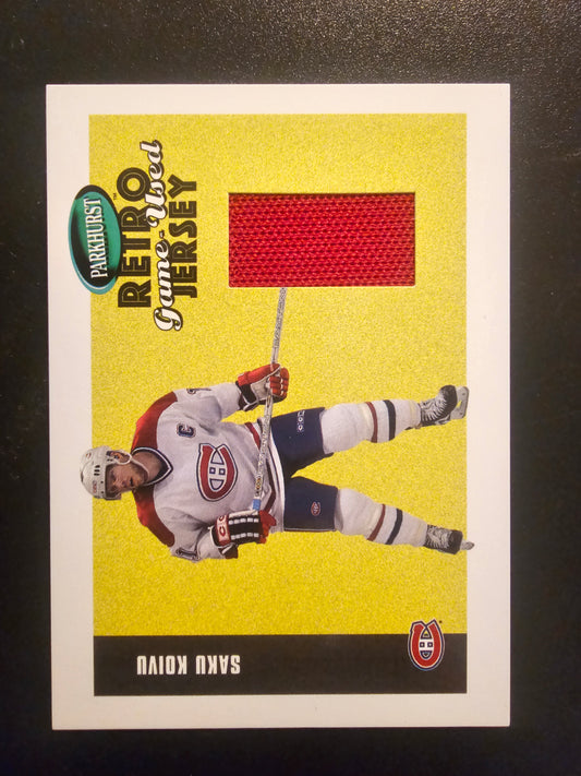 2002-03 In the Game Parkhurst Retro - Game-Used Jersey - Saku Koivu #RJ-35