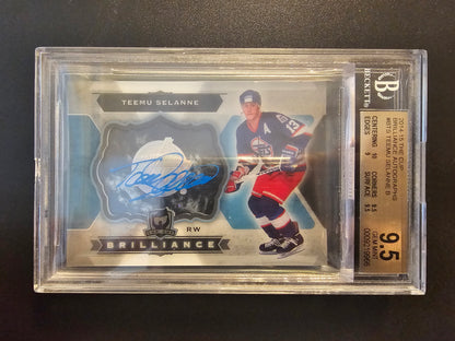 2014-15 Upper Deck The Cup - Brilliance - Teemu Selanne #B-TS BGS 9.5 Auto 10