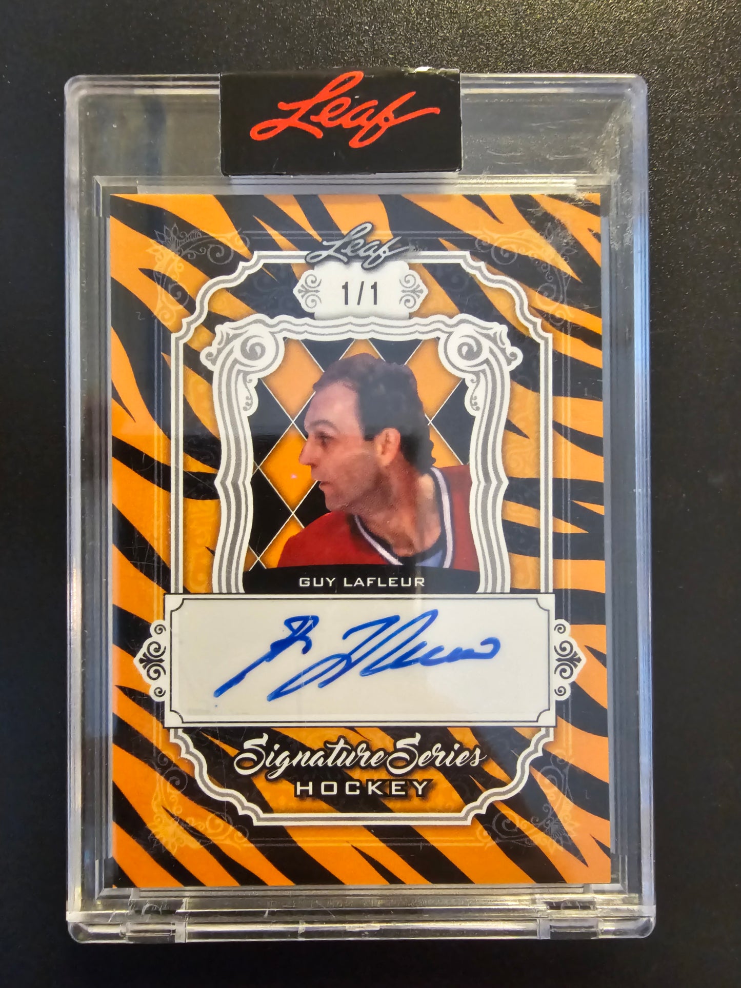 2021-22 Leaf Signature Series - Tiger - Guy Lafleur #SSH-GL1 1of1