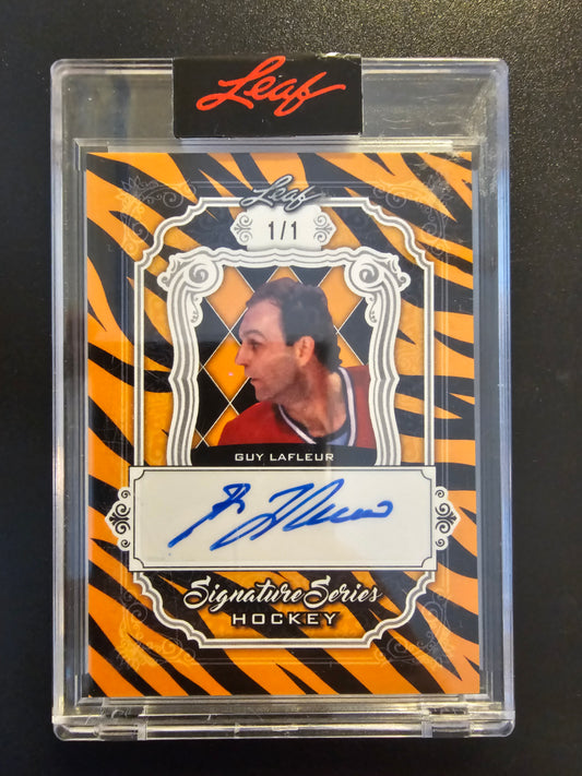 2021-22 Leaf Signature Series - Tiger - Guy Lafleur #SSH-GL1 1of1