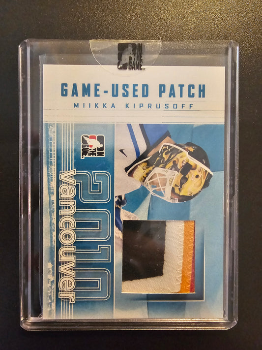 2009-10 In the Game Vancouver 2010 - Game-Used Patch - Miikka Kiprusoff #GUP-11 PR10