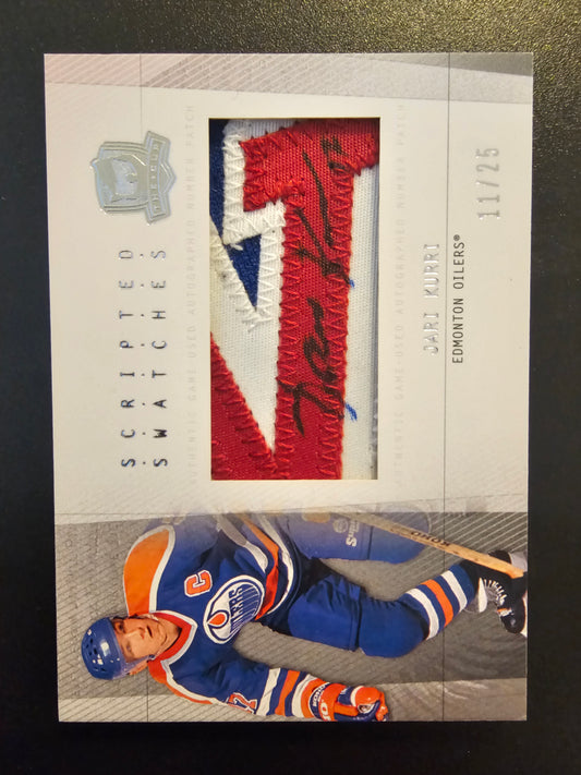 2009-10 Upper Deck The Cup - Scripted Swatches - Jari Kurri #SS-JK /25