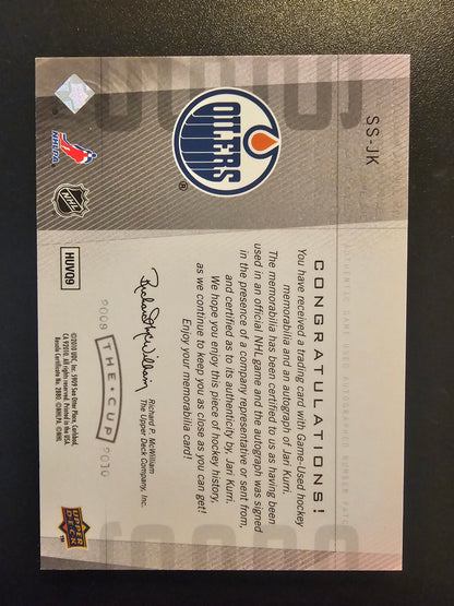 2009-10 Upper Deck The Cup - Scripted Swatches - Jari Kurri #SS-JK /25