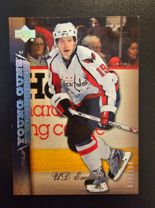 2007-08 Upper Deck - UD Exclusives - Young Guns - Nicklas Backstrom #249 /100 RC