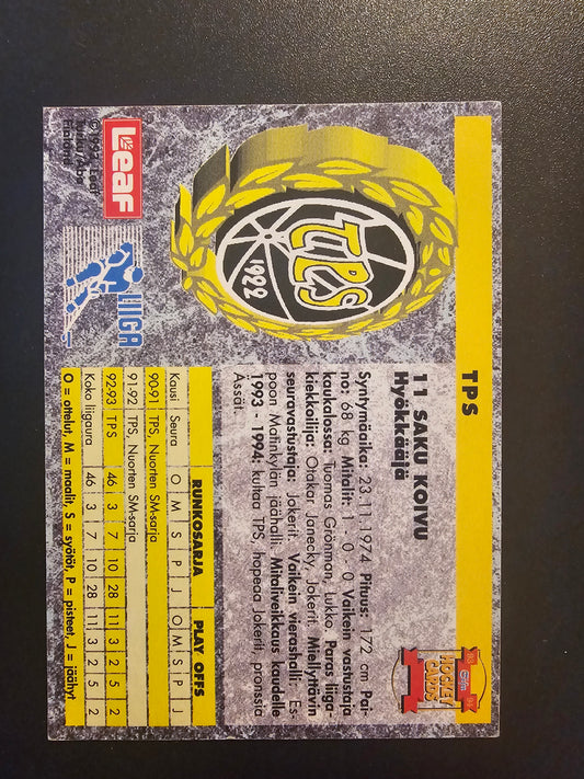 1993-94 Sisu Signature - Saku Koivu !KATSO KUNTO!