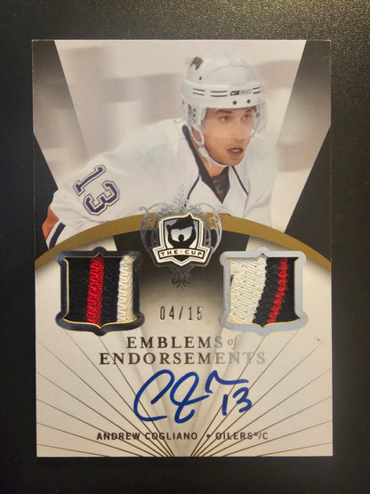 2007-08 Upper Deck The Cup - Emblems of Endorsement - Andrew Cogliano #EE-AC /15 RY