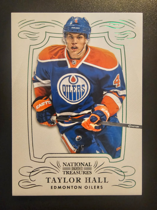 2013-14 Panini National Treasures - Emerald - Taylor Hall #4 /5
