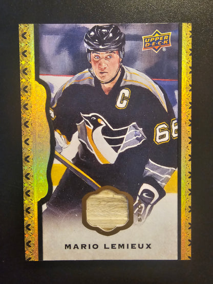 2014-15 Upper Deck Masterpieces - Black Framed Memorabilia - Mario Lemieux #14 /25