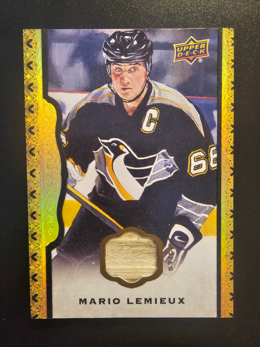2014-15 Upper Deck Masterpieces - Black Framed Memorabilia - Mario Lemieux #14 /25