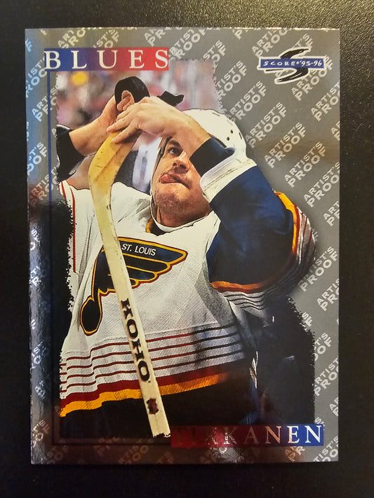 1995-96 Score - Artist's Proof Black Ice - Esa Tikkanen #123