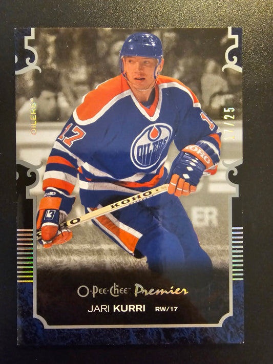 2007-08 O-Pee-Chee Premier - Silver Spectrum - Jari Kurri #17 JSY number 17/25