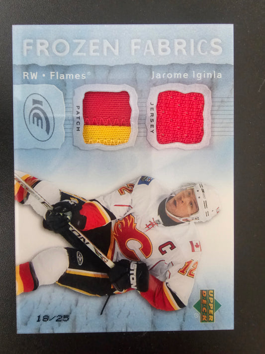 2007-08 Upper Deck Ice - Frozen Fabrics - Patch - Jarome Iginla #FF-JI /25