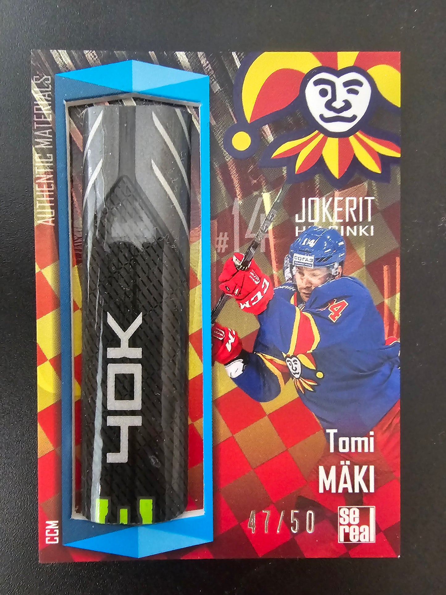 2016-17 Cereal Jokerit Stick - Tomi Mäki #JOK-STI-010 /50