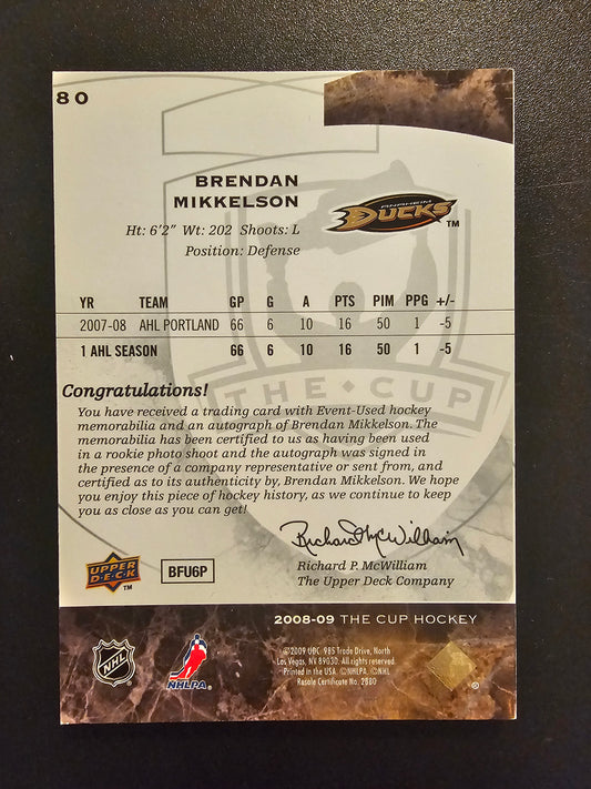 2008-09 Upper Deck The Cup - Brendan Mikkelson #80 /249 RC