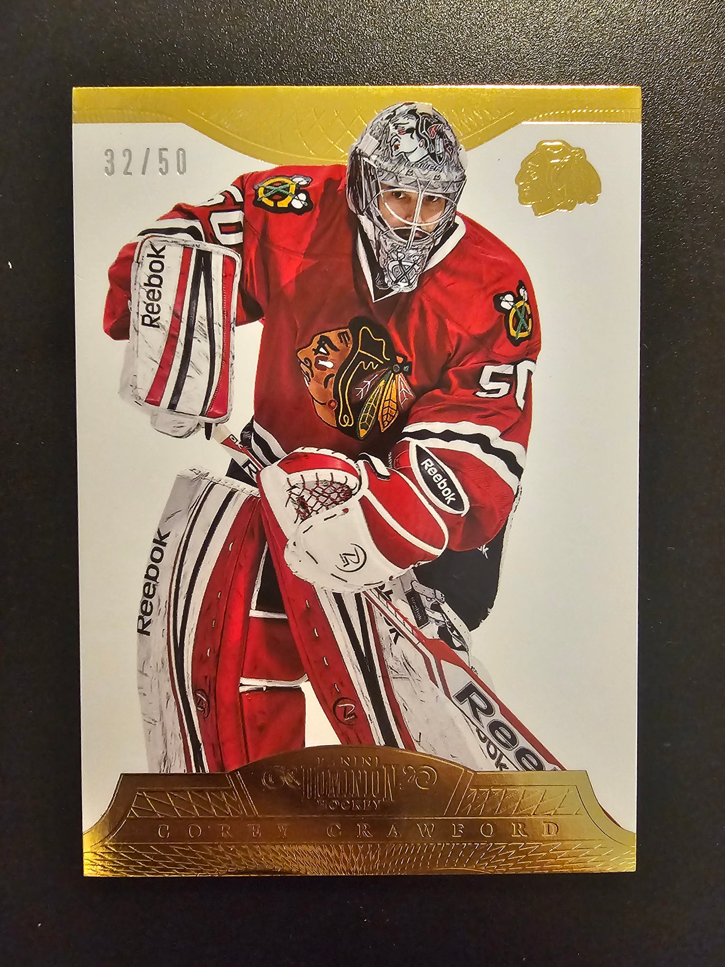 2013-14 Panini Dominion - Gold - Corey Crawford #21 /50