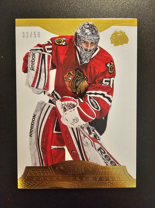 2013-14 Panini Dominion - Gold - Corey Crawford #21 /50