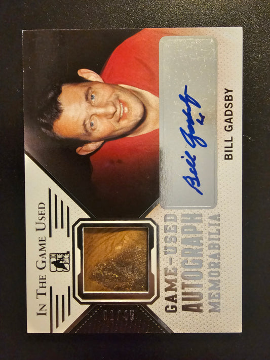 2014-15 In the Game Used - Autograph Memorabilia - Silver - Bill Gadsby #GUA-BG1 /45