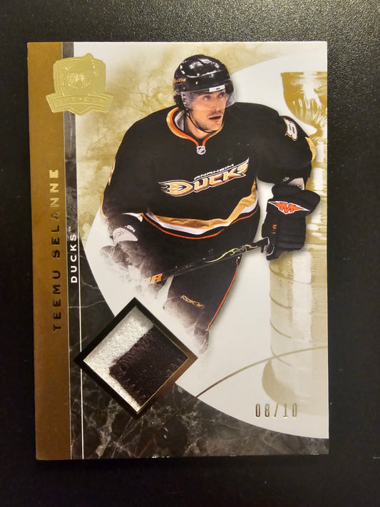 2008-09 Upper Deck The Cup - Gold Rainbow Patch - Teemu Selanne #5 Numeroitu pelinumerolla 8/10