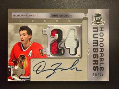 2006-07 Upper Deck The Cup - Honorable Numbers - Doug Wilson #HN-DW /24