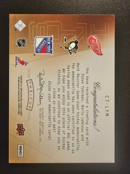2009-10 Upper Deck The Cup - Cup Trios - Steve Yzerman / Mario Lemieux / Mark Messier CT-LYM /25