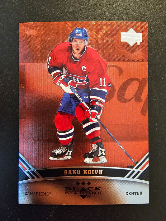 2006-07 Upper Deck Black Diamond - Ruby - Saku Koivu #138 /100