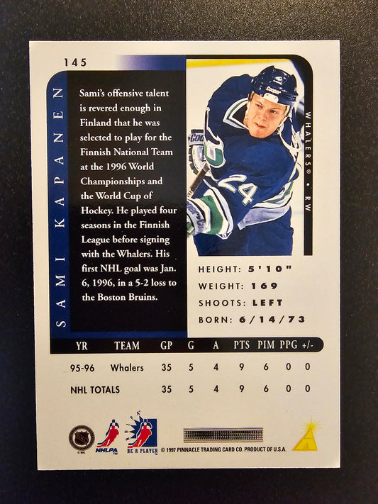 1996-97 Pinnacle Be A Player - Autographs - Sami Kapanen #145