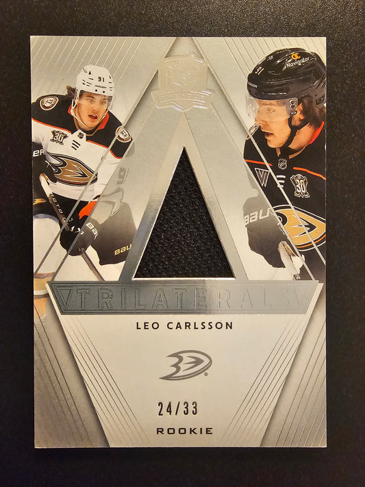 2023-24 Upper Deck The Cup - Trilaterals - Leo Carlsson #TL-LC /33 RC